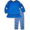 Knit Tunic With Flowers And Floral Leggings - Mixed Apparel Set - 1 - thumbnail