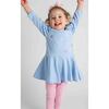 Stripe Knit Dress With Embroidered Flowers - Dresses - 2