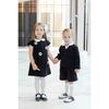 Velvet Dress With Flowers - Dresses - 3