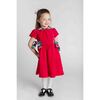 Velvet Dress With Side Bows - Dresses - 2