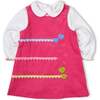 Corduroy Jumper With Hearts - Dresses - 4