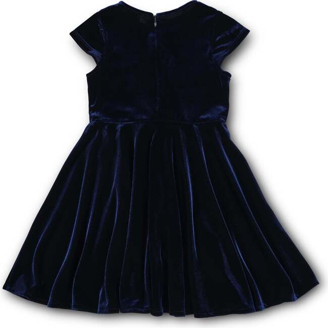 Stretch Velvet Dress With Pearls - Dresses - 5