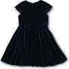 Stretch Velvet Dress With Pearls - Dresses - 5