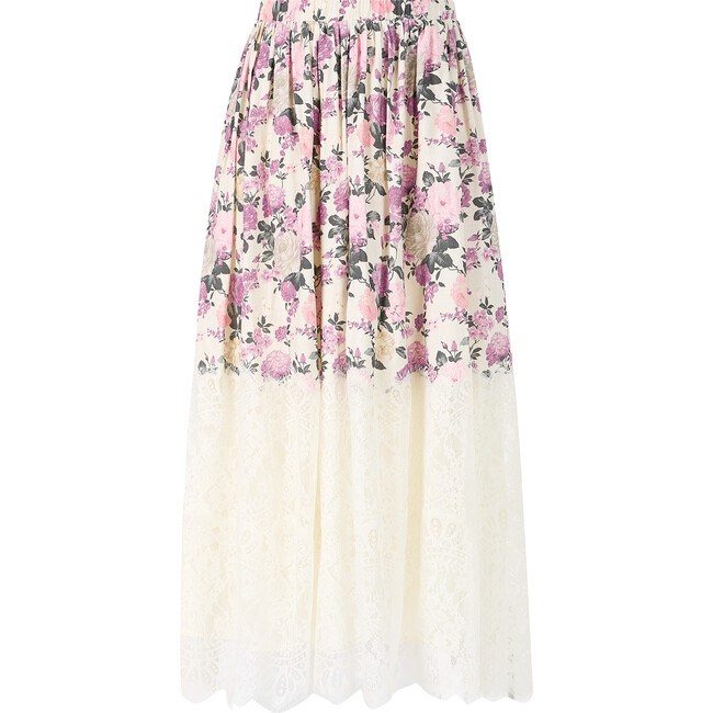 Starlet Maxi Skirt, Cream/Floral