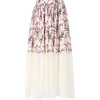 Starlet Maxi Skirt, Cream/Floral - Skirts - 1 - thumbnail
