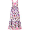 Taylee Embroidered Maxi Dress, Floral - Dresses - 1 - thumbnail