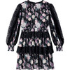 Starlet Sleeve Mini Dress, Black/Floral - Dresses - 2