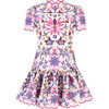 Taylee Embroidered Mini Dress, Floral - Dresses - 1 - thumbnail