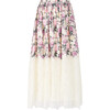 Starlet Maxi Skirt, Cream/Floral - Skirts - 2