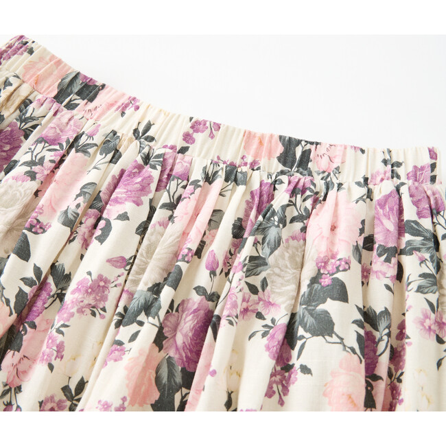 Starlet Maxi Skirt, Cream/Floral - Skirts - 3