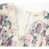 Starlet Mini Dress, Cream/Floral - Dresses - 3