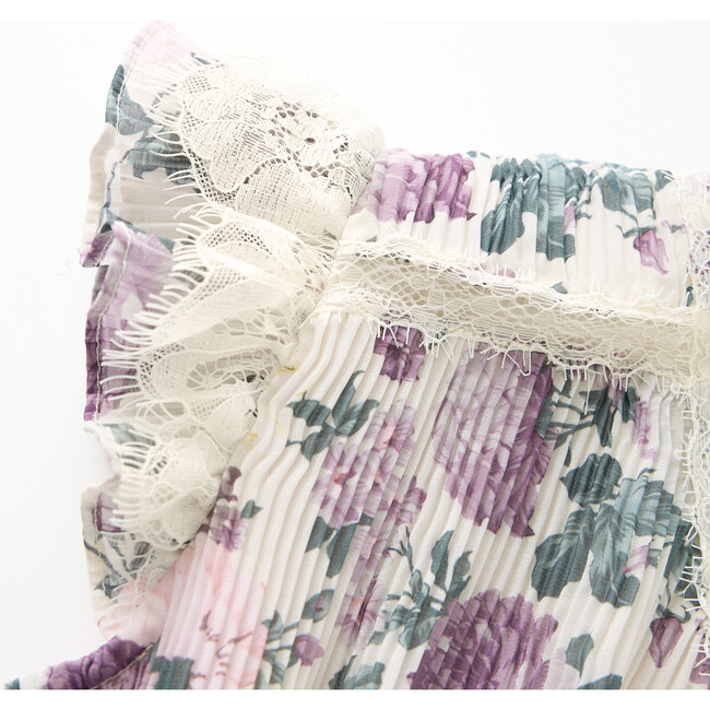 Starlet Mini Dress, Cream/Floral - Dresses - 4