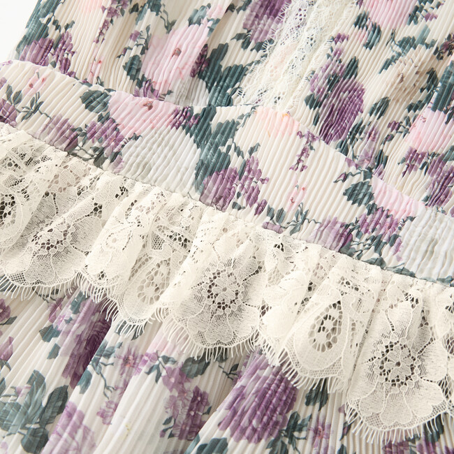 Starlet Mini Dress, Cream/Floral - Dresses - 5
