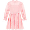 Madilynn Lace Sleeve Mini Dress, Peach - Dresses - 1 - thumbnail