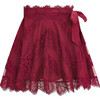 Madilynn Lace Mini Skirt, Berry - Skirts - 1 - thumbnail