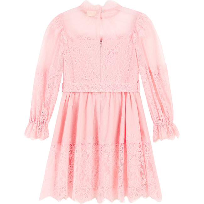 Madilynn Lace Sleeve Mini Dress, Peach - Dresses - 2
