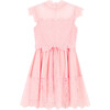 Madilynn Lace Mini Dress, Peach - Dresses - 1 - thumbnail