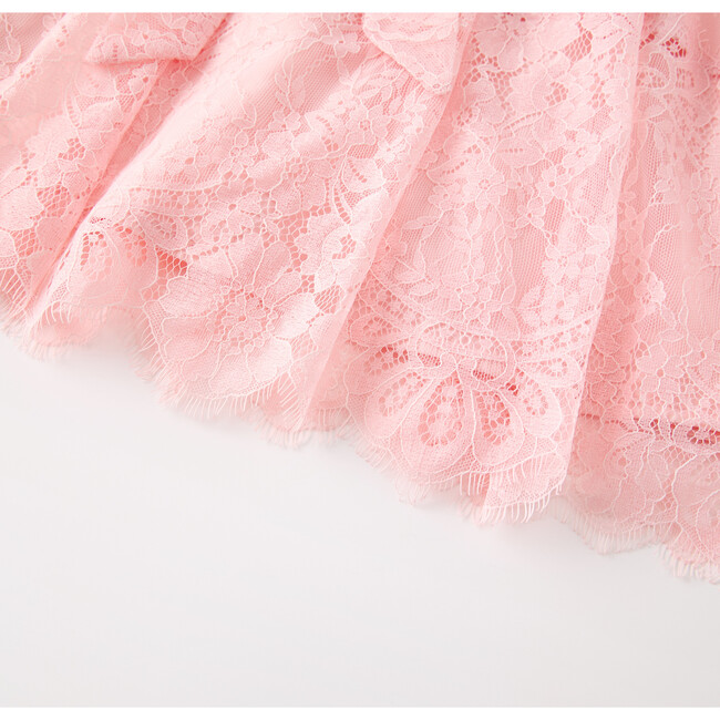Madilynn Lace Mini Dress, Peach - Dresses - 3