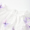Eve Butterfly Sleeve Mini Dress, Ivory/Lilac - Dresses - 3