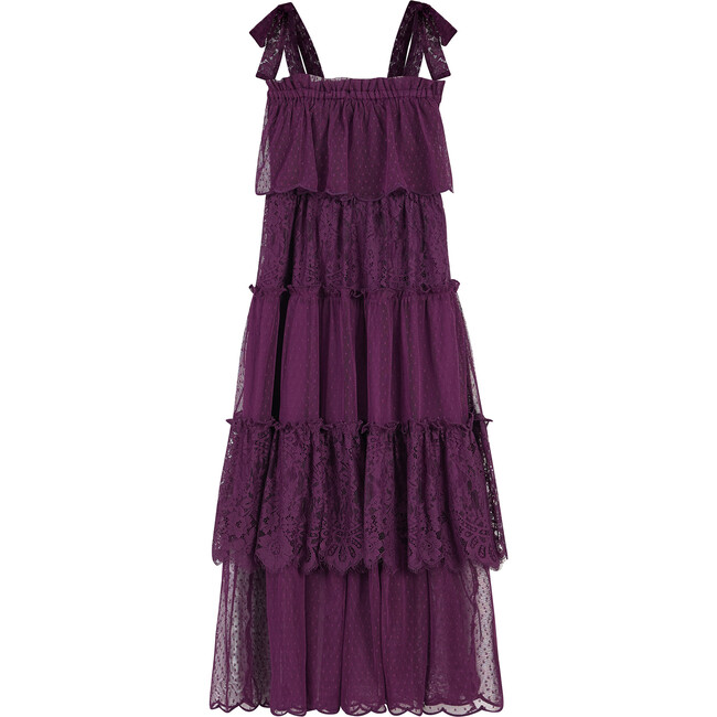 Emelia Lace Maxi Dress, Grape