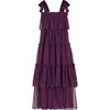 Emelia Lace Maxi Dress, Grape - Dresses - 1 - thumbnail