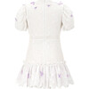 Eve Butterfly Mini Dress, Ivory/Lilac - Dresses - 2