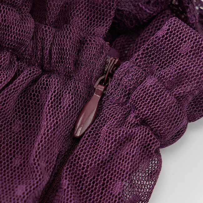 Emelia Lace Maxi Dress, Grape - Dresses - 4