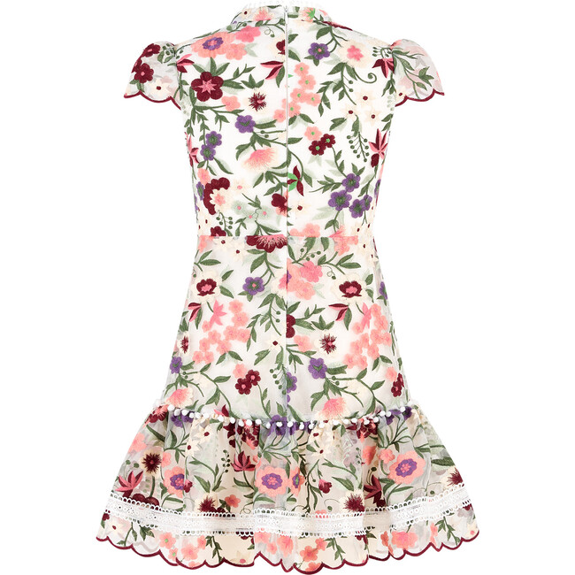 Anya Embroidered Mini Dress, Floral - Dresses - 2