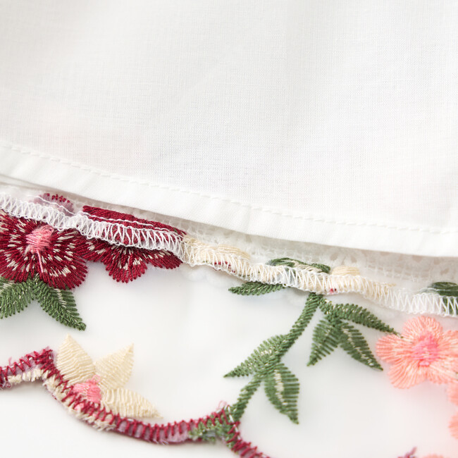 Anya Embroidered Mini Dress, Floral - Dresses - 7