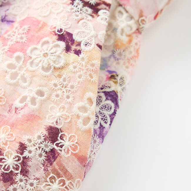 Anastasia Embroidered Romper, Floral - Rompers - 7