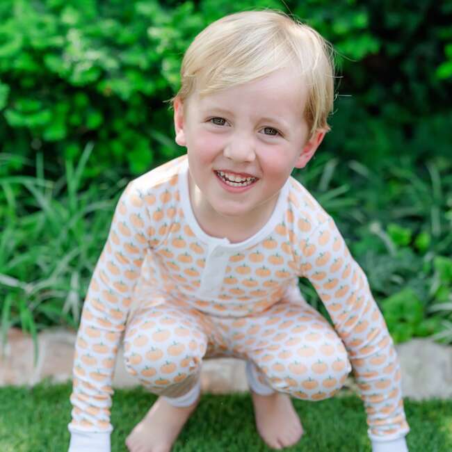 Jack Boys' Pajama Pant Set, Harvest Pumpkin - Pajamas - 2