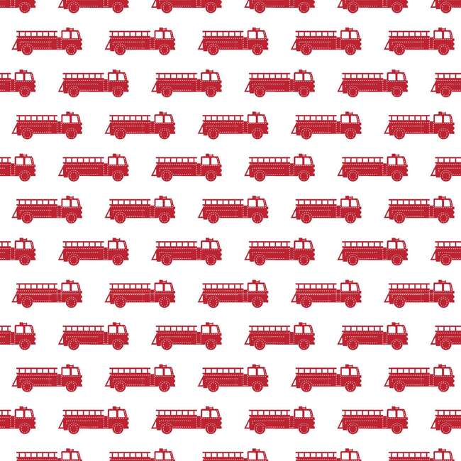 Jack Boys' Pajama Pant Set, Fire Truck Red - Pajamas - 2