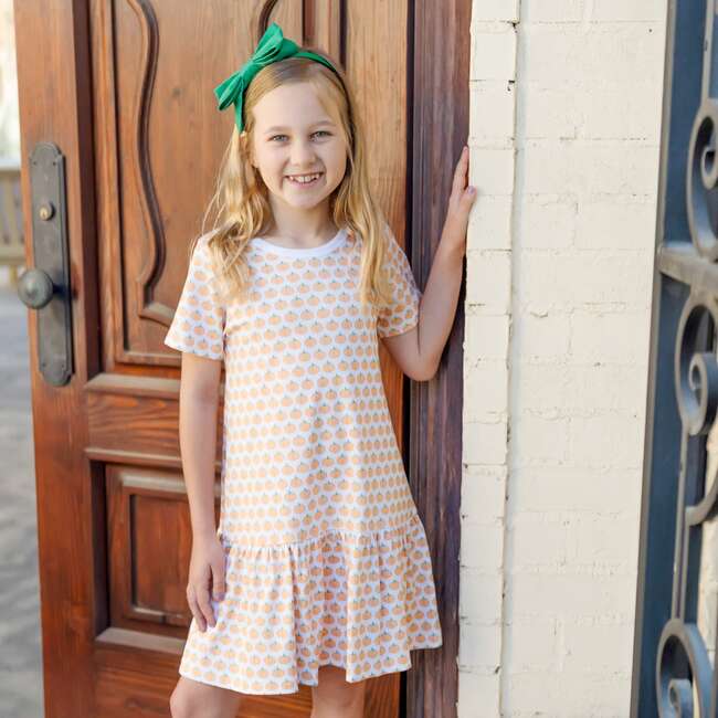 Lottie Girls' Dress, Harvest Pumpkin - Dresses - 2
