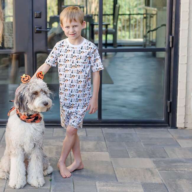 Charles Boys' Short Set, Halloween Pups - Mixed Apparel Set - 4