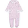 Lucy Girls' Romper, Pretty Pink Bows - Footie Pajamas - 1 - thumbnail