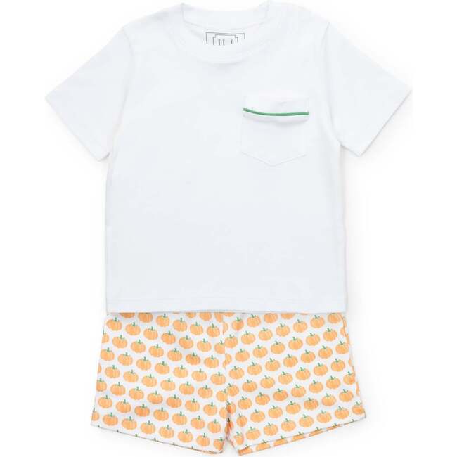 Walker Boys' Short Set, Harvest Pumpkin