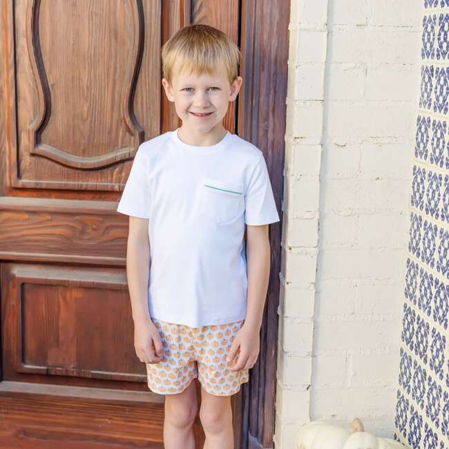 Walker Boys' Short Set, Harvest Pumpkin - Mixed Apparel Set - 2