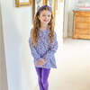 Emma Set Girls' Legging Set, Blackberry Floral - Mixed Apparel Set - 2
