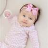 Lucy Girls' Romper, Pretty Pink Bows - Footie Pajamas - 4