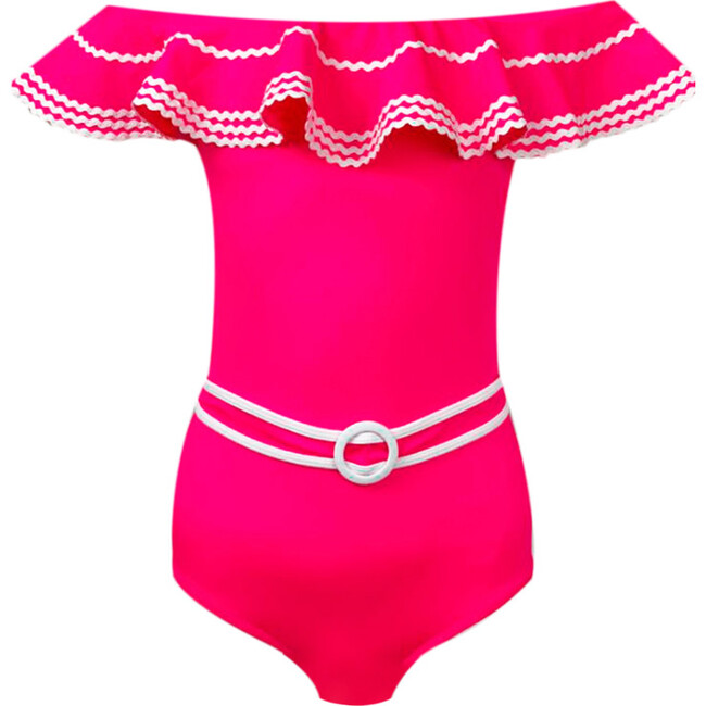 Zizi Sleeveless One-Piece Swimsuit, Red