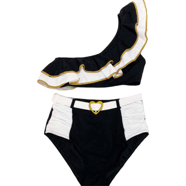 Soraya Sleeveless Two-Piece Bikini, Black