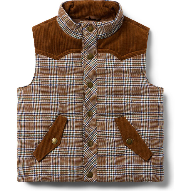 The Western Plaid Vest - Vests - 1