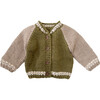 Varsity Cardigan, Moss - Cardigans - 1 - thumbnail