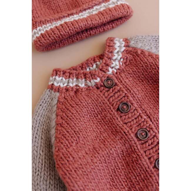 Varsity Cardigan, Redwood - Cardigans - 4