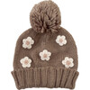 Flower Hat, Tan - Hats - 1 - thumbnail