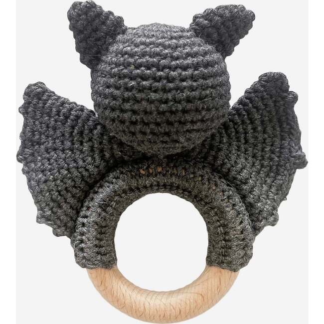 Cotton Crochet Bat Rattle Teether - Rattles - 2