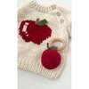 Cotton Crochet Apple Rattle Teether - Rattles - 2