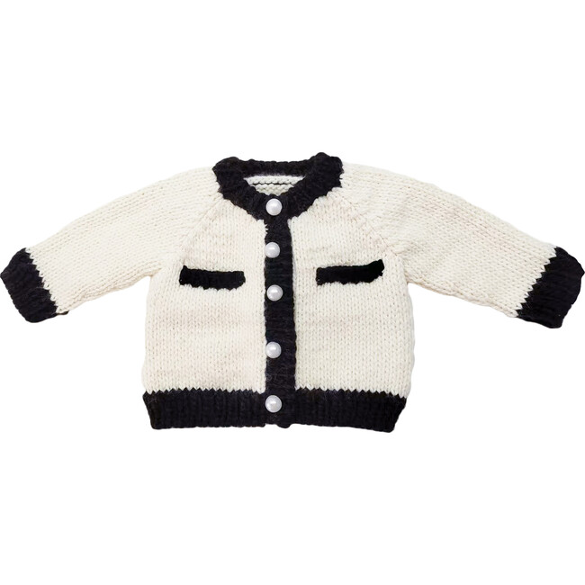 Coco Cardigan, Cream and Black