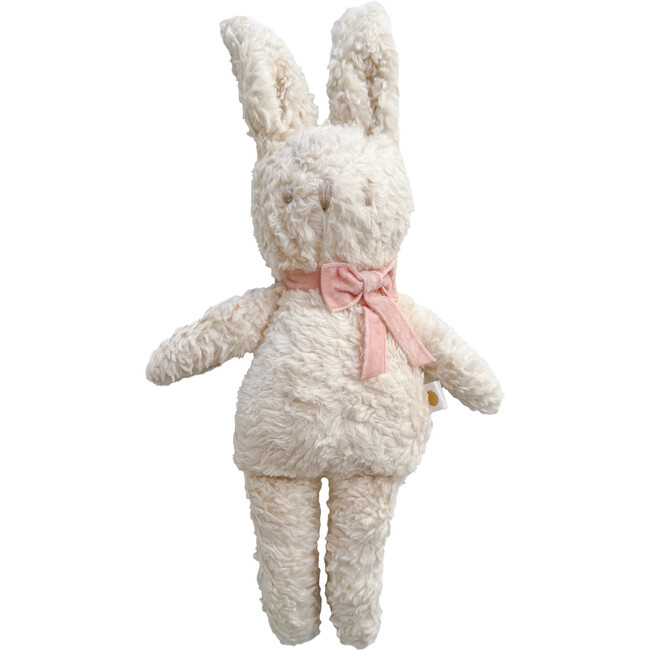 Charlie Bunny Plush Toy, Blue Bow