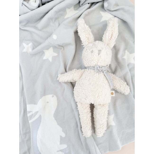Charlie Bunny Plush Toy, Grey Bow - Plush - 2